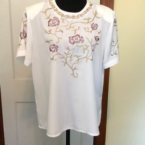 Kathy Lee vintage blouse size 16P pit to pit 22”